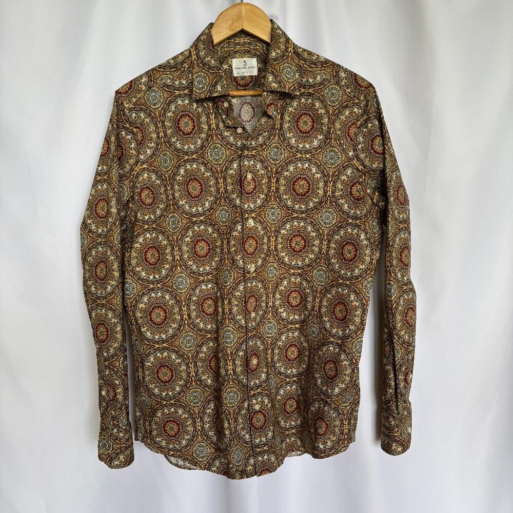 Emanuel Berg Men's Modern Fit Button Shirt 16 1/2 Large EUC